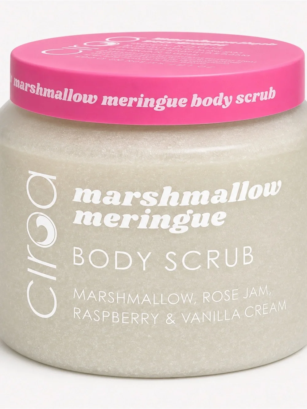 Ciroa Marshmallow Meringue Body Scrub Raspberry Vanilla 21.1 oz New